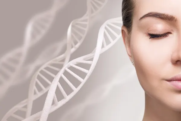 DNA illustration beside a face — iCRYO Westminster, CO wellness guide