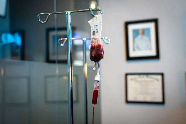 Ozone IV infusion equipment on a stand — iCRYO Westminster, CO wellness guide