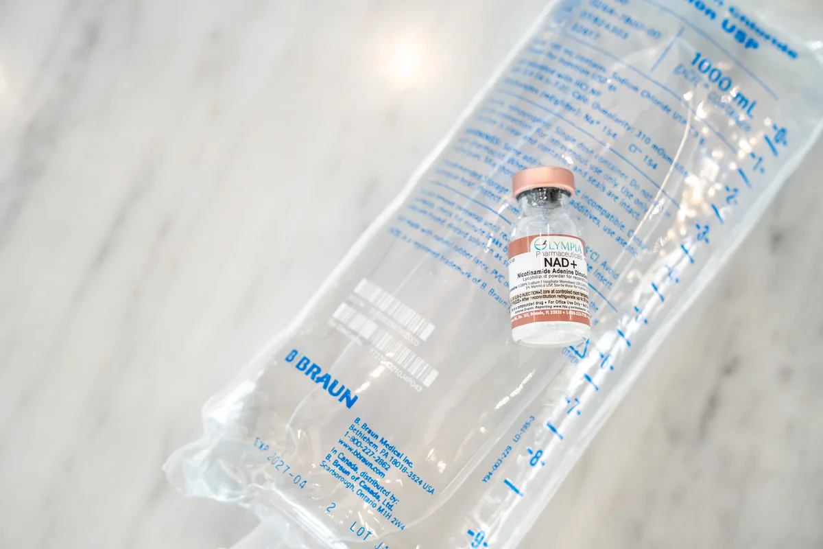 IV infusion supplies arranged on a tray — iCRYO Westminster, CO wellness guide