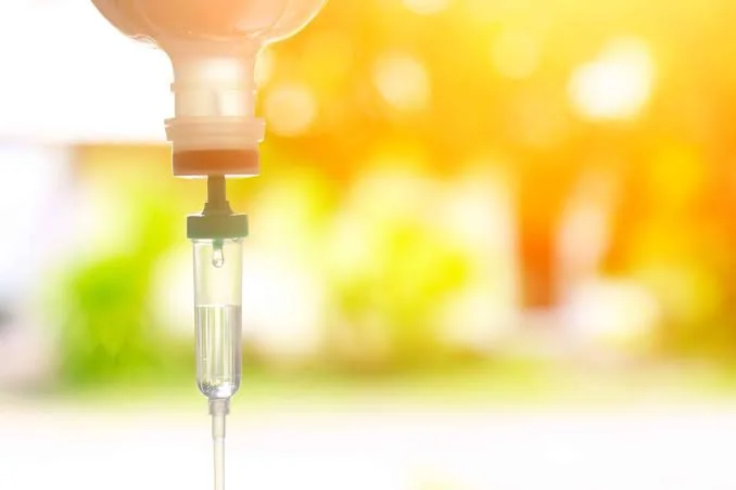 Close-up of an IV drip connector — iCRYO Westminster, CO wellness guide
