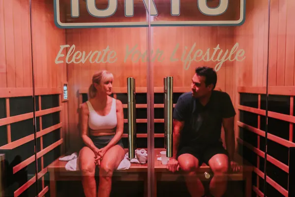 Two clients relaxing in an infrared sauna — iCRYO Westminster, CO wellness guide